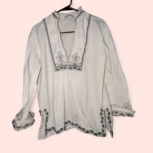 Zara Embroidered Top- EUC